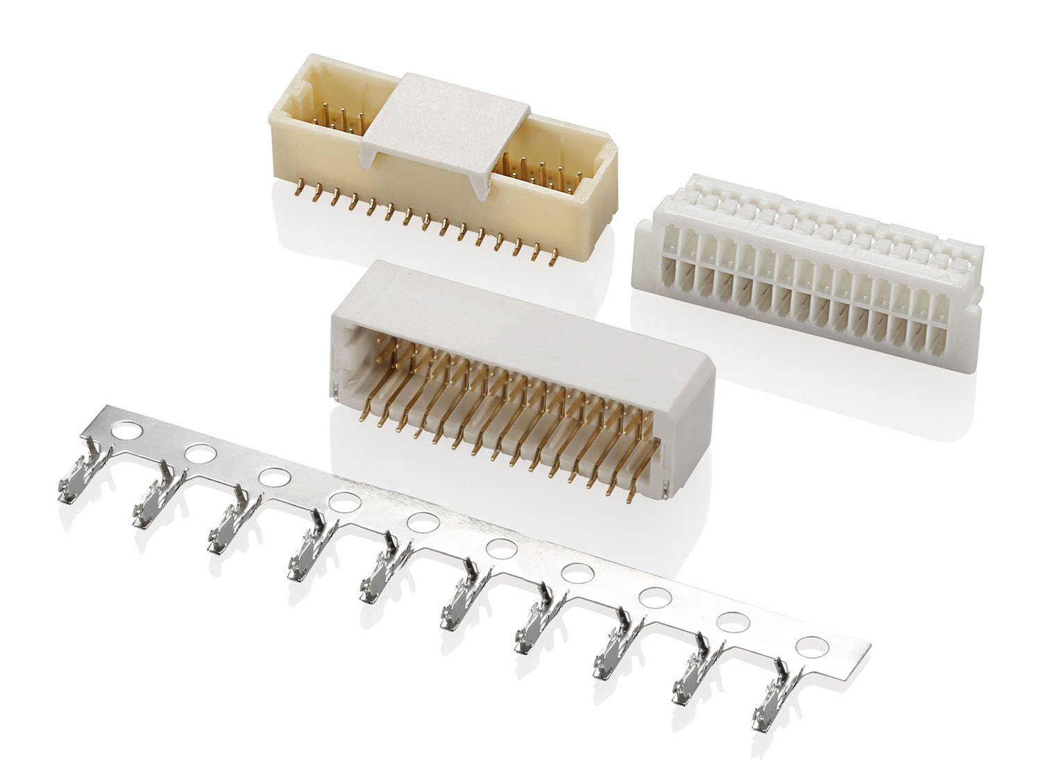 1002 Double Row Series 1.00mm Pitch (.039＂) 线对板连接器