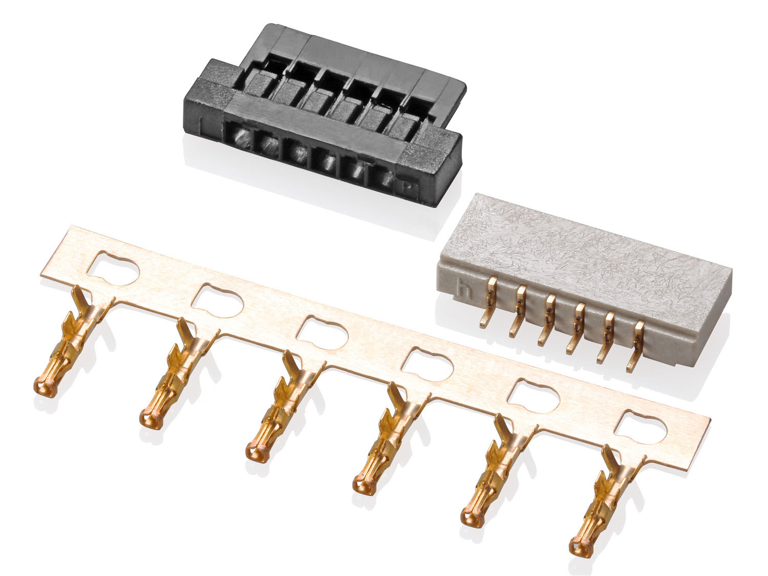 1255 Series 1.25mm Pitch (.049＂) 线对板连接器